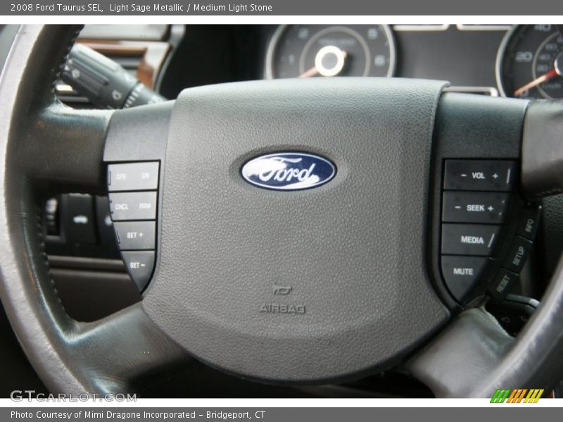 Light Sage Metallic / Medium Light Stone 2008 Ford Taurus SEL