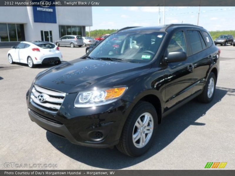 Twilight Black / Gray 2012 Hyundai Santa Fe GLS AWD