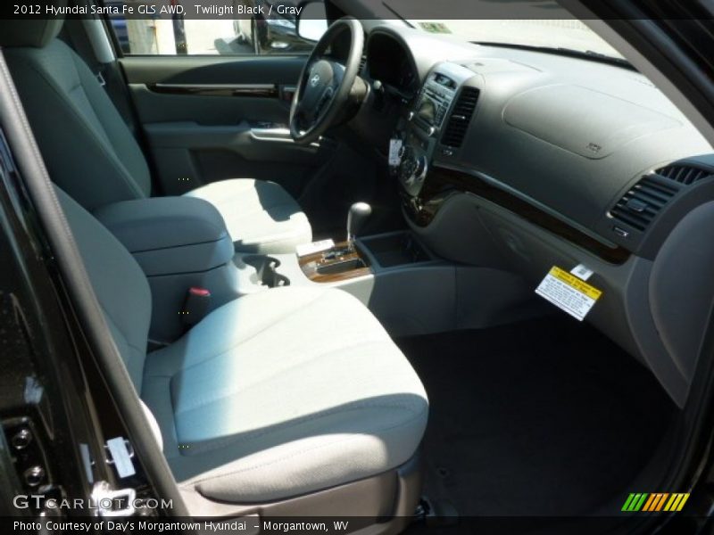 Twilight Black / Gray 2012 Hyundai Santa Fe GLS AWD
