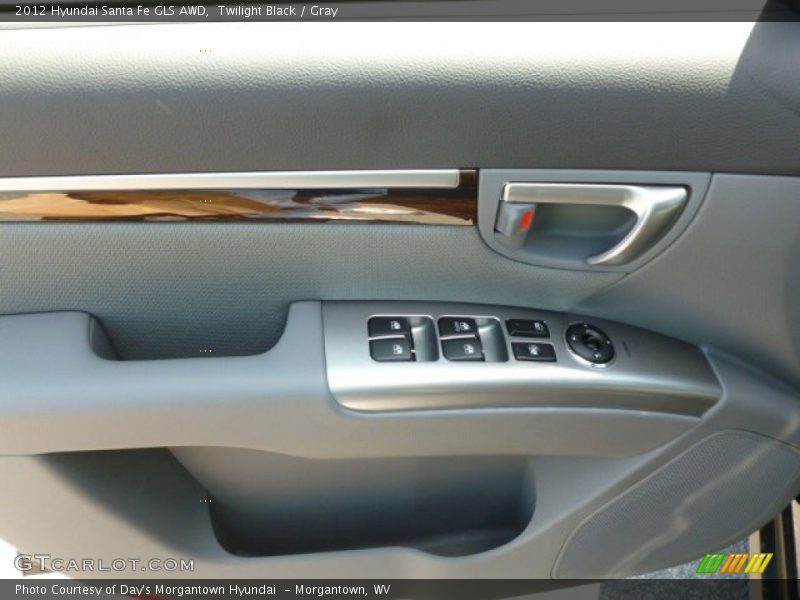 Twilight Black / Gray 2012 Hyundai Santa Fe GLS AWD