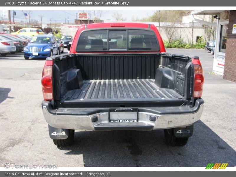 Radiant Red / Graphite Gray 2008 Toyota Tacoma V6 Access Cab 4x4