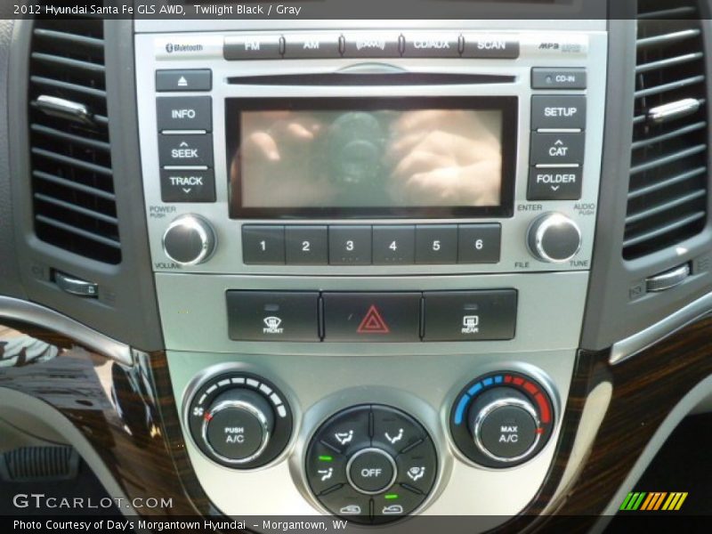 Twilight Black / Gray 2012 Hyundai Santa Fe GLS AWD