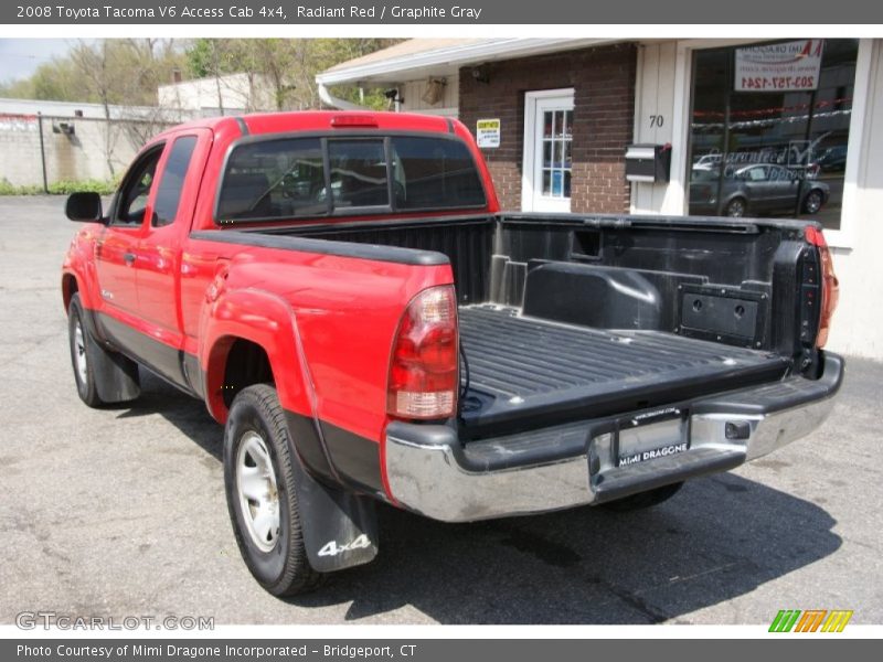 Radiant Red / Graphite Gray 2008 Toyota Tacoma V6 Access Cab 4x4