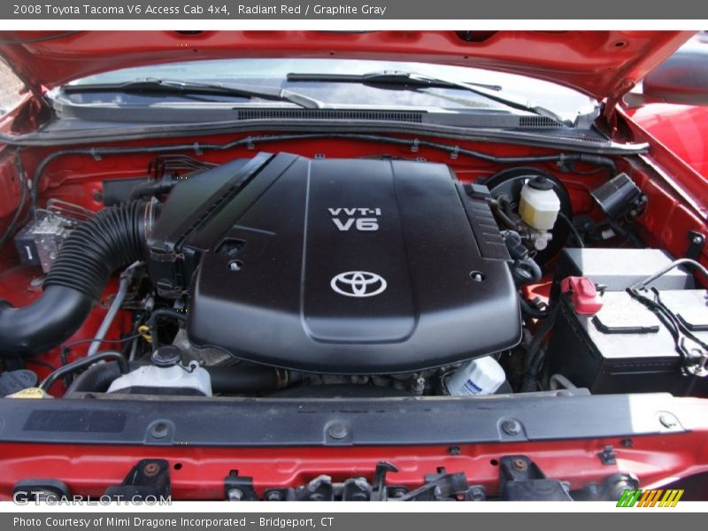 Radiant Red / Graphite Gray 2008 Toyota Tacoma V6 Access Cab 4x4