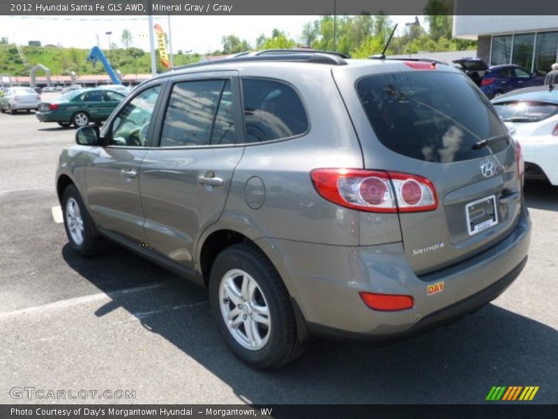 Mineral Gray / Gray 2012 Hyundai Santa Fe GLS AWD