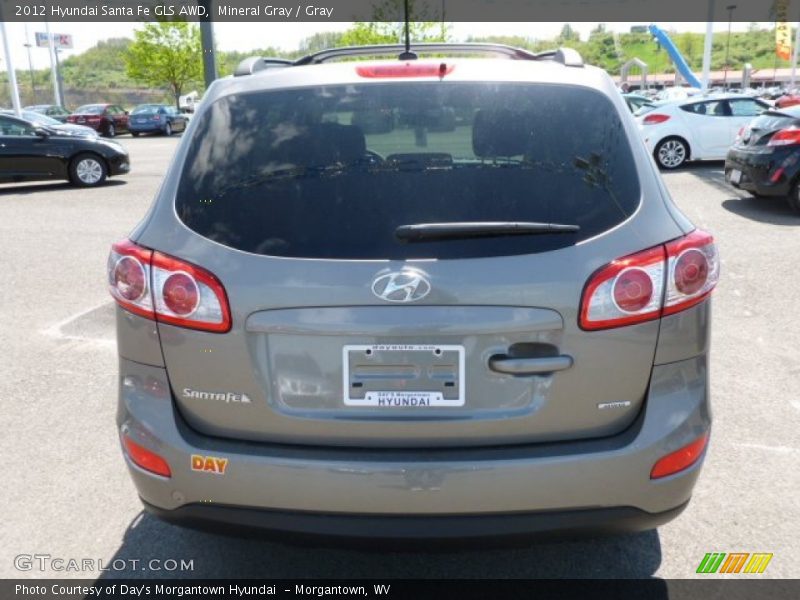 Mineral Gray / Gray 2012 Hyundai Santa Fe GLS AWD