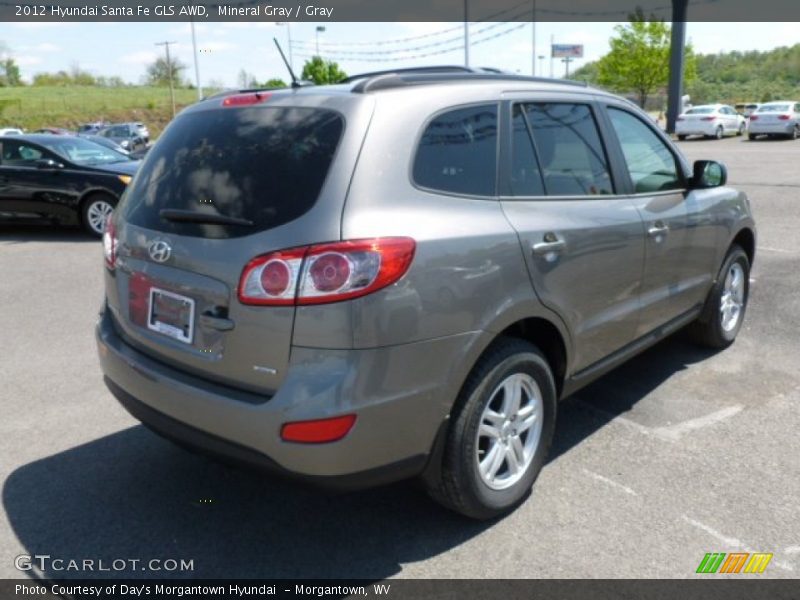 Mineral Gray / Gray 2012 Hyundai Santa Fe GLS AWD