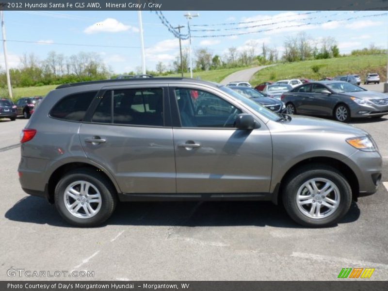 Mineral Gray / Gray 2012 Hyundai Santa Fe GLS AWD