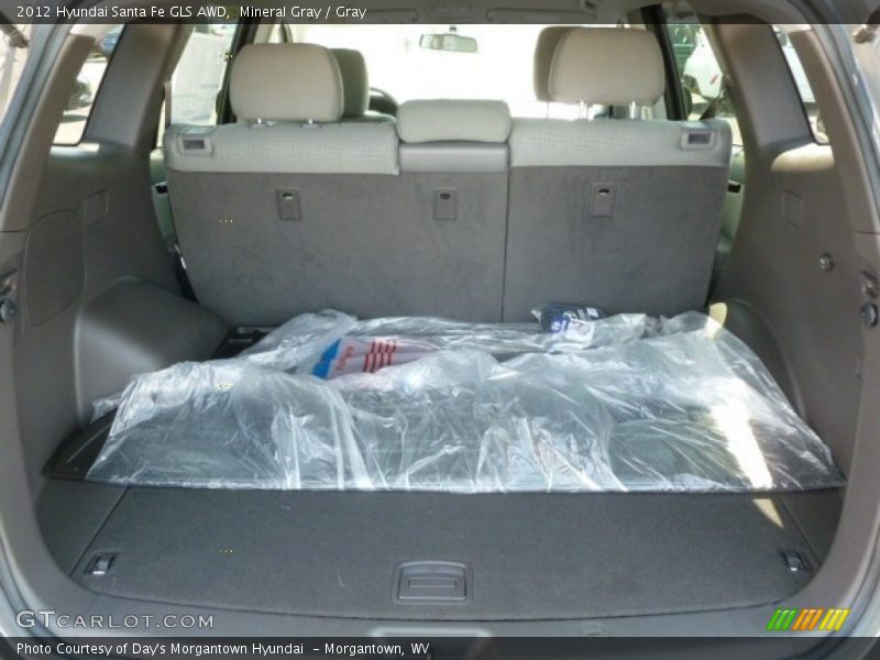 Mineral Gray / Gray 2012 Hyundai Santa Fe GLS AWD