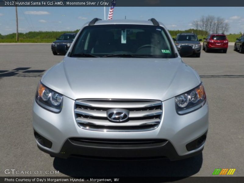 Moonstone Silver / Gray 2012 Hyundai Santa Fe GLS AWD