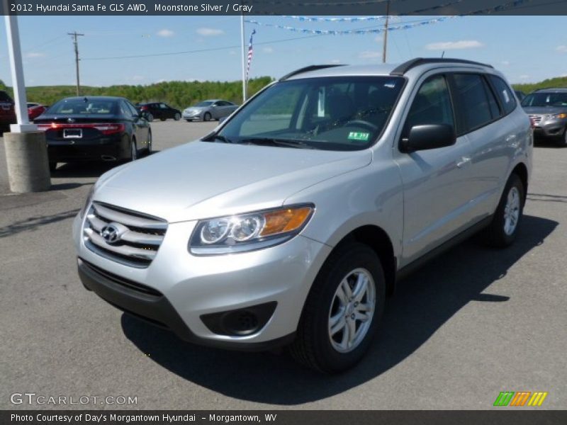 Moonstone Silver / Gray 2012 Hyundai Santa Fe GLS AWD