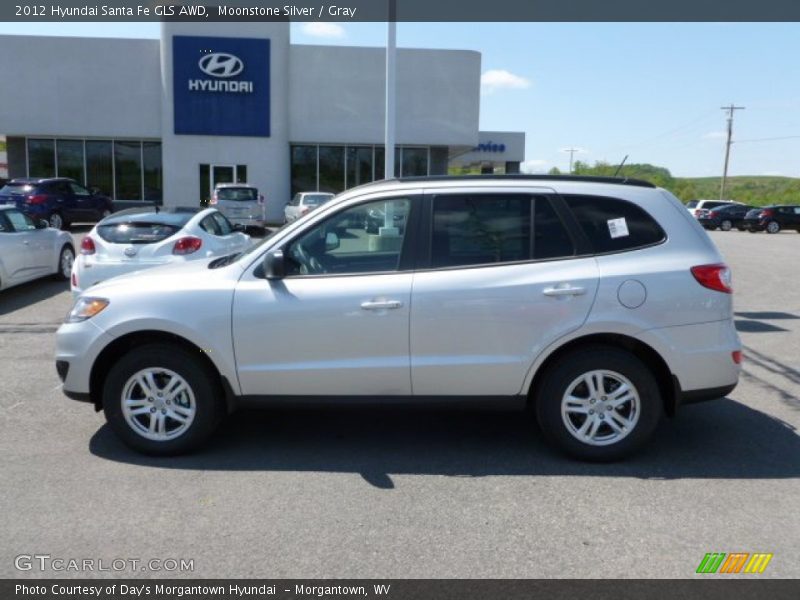 Moonstone Silver / Gray 2012 Hyundai Santa Fe GLS AWD