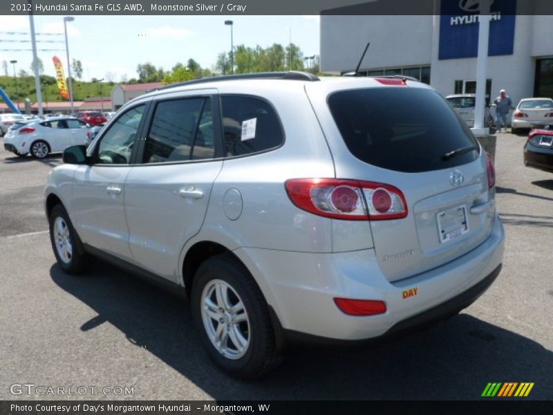 Moonstone Silver / Gray 2012 Hyundai Santa Fe GLS AWD