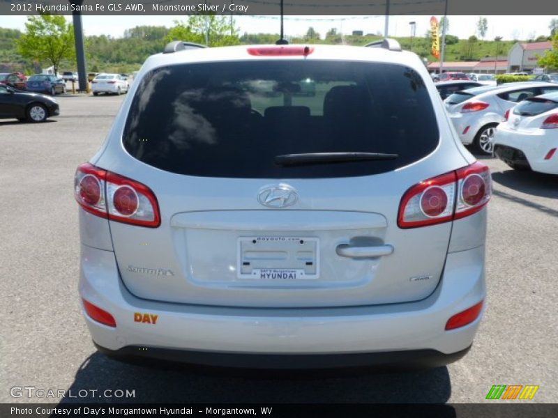Moonstone Silver / Gray 2012 Hyundai Santa Fe GLS AWD