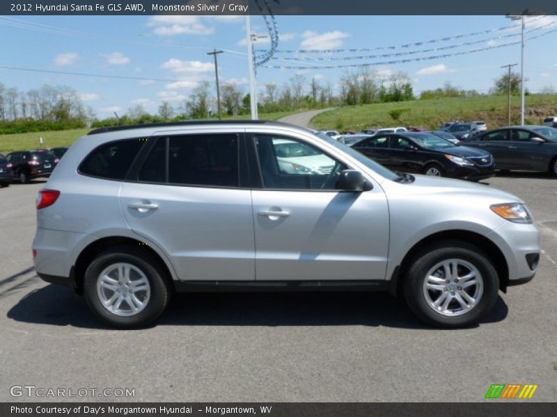 Moonstone Silver / Gray 2012 Hyundai Santa Fe GLS AWD