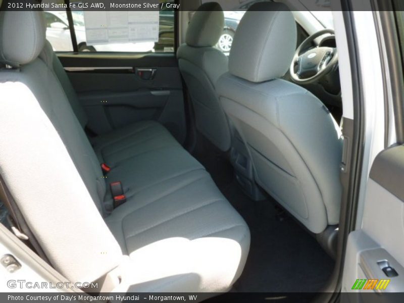 Moonstone Silver / Gray 2012 Hyundai Santa Fe GLS AWD