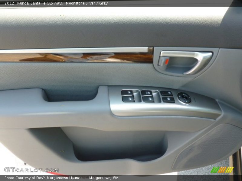 Moonstone Silver / Gray 2012 Hyundai Santa Fe GLS AWD