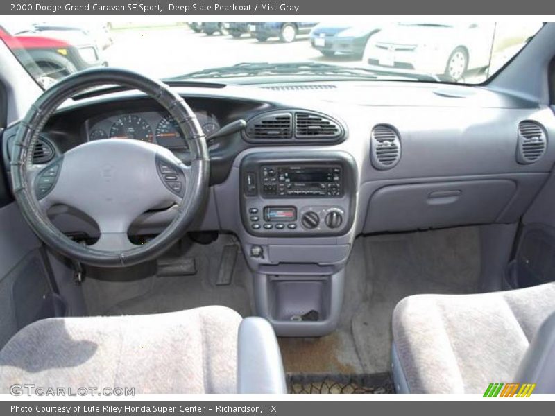 Deep Slate Pearlcoat / Mist Gray 2000 Dodge Grand Caravan SE Sport