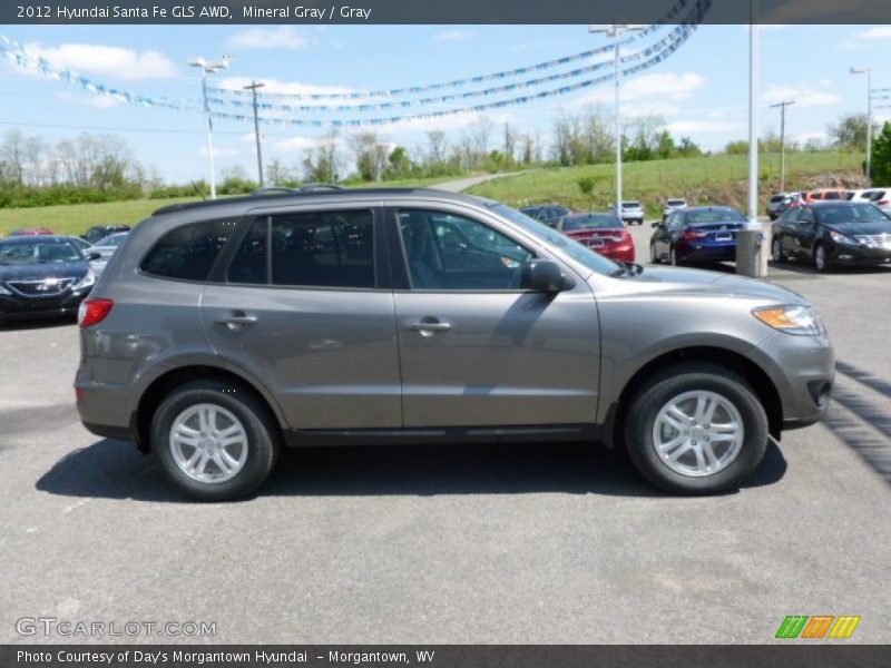 Mineral Gray / Gray 2012 Hyundai Santa Fe GLS AWD