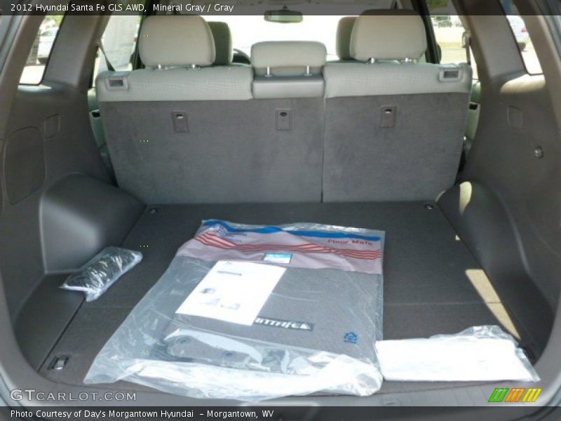 Mineral Gray / Gray 2012 Hyundai Santa Fe GLS AWD