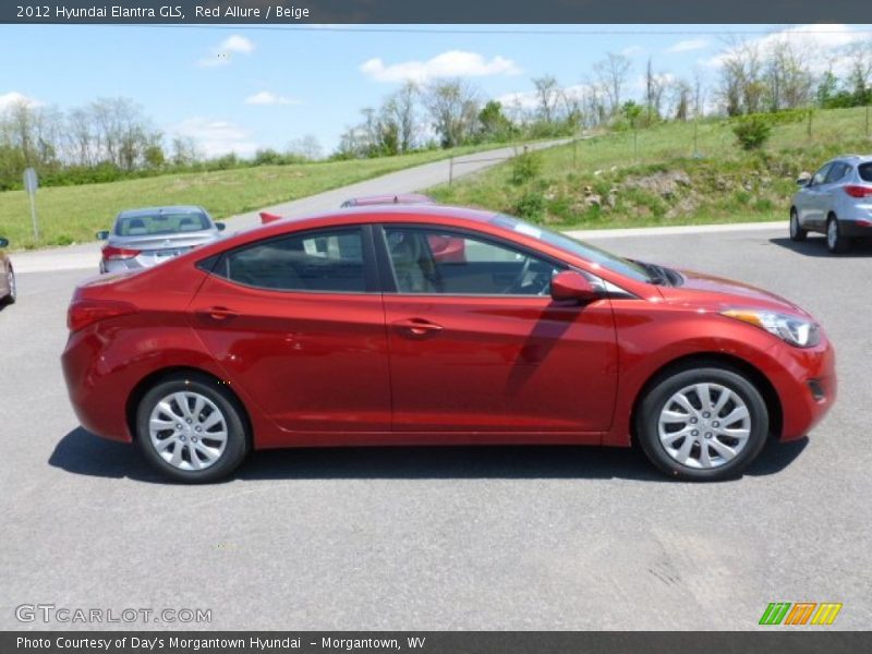 Red Allure / Beige 2012 Hyundai Elantra GLS