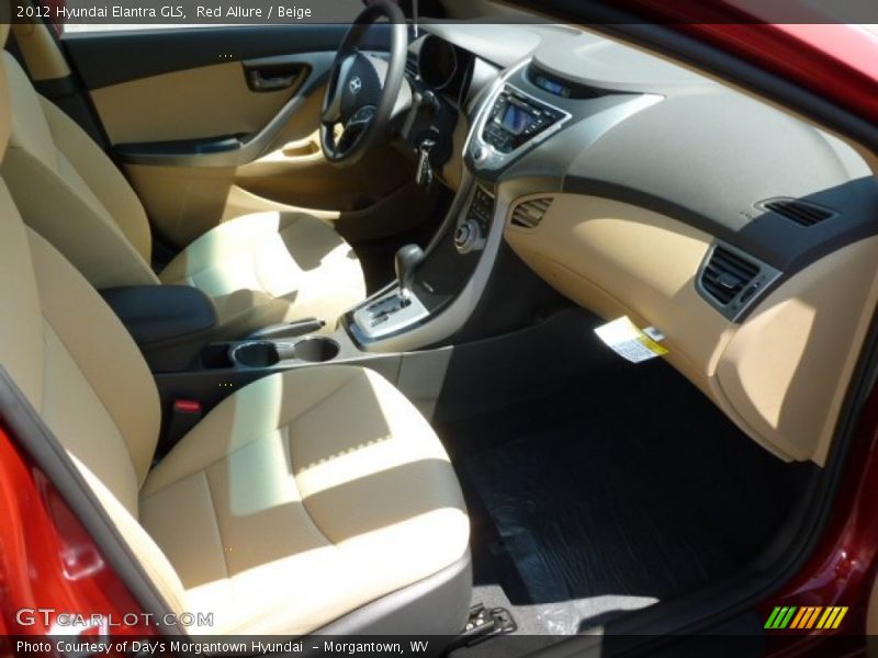 Red Allure / Beige 2012 Hyundai Elantra GLS