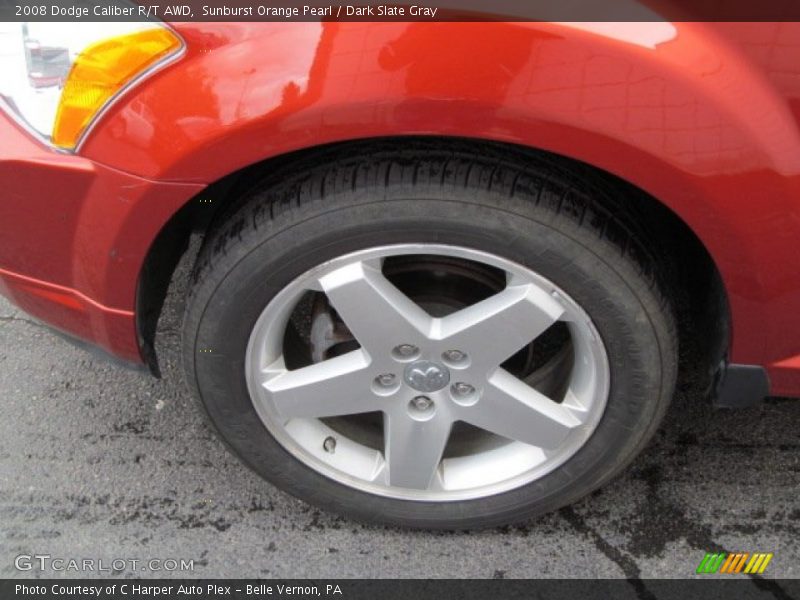 Sunburst Orange Pearl / Dark Slate Gray 2008 Dodge Caliber R/T AWD