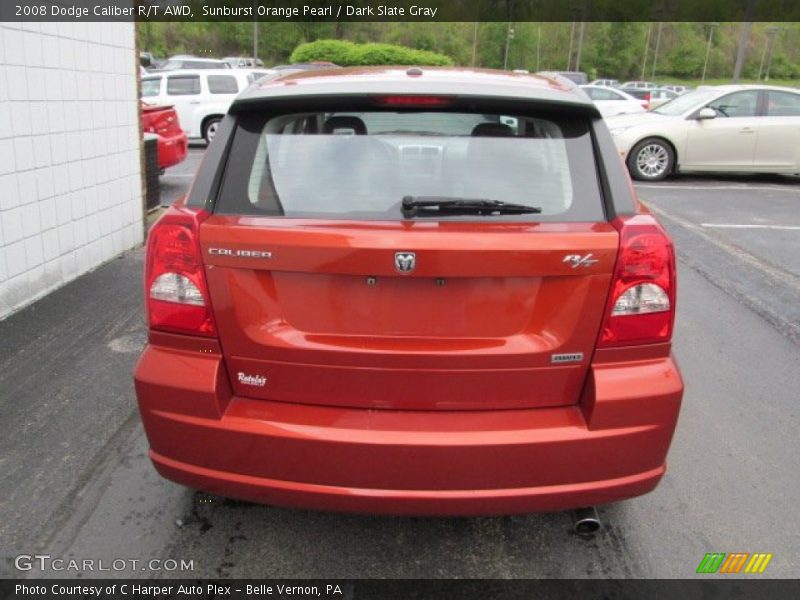 Sunburst Orange Pearl / Dark Slate Gray 2008 Dodge Caliber R/T AWD