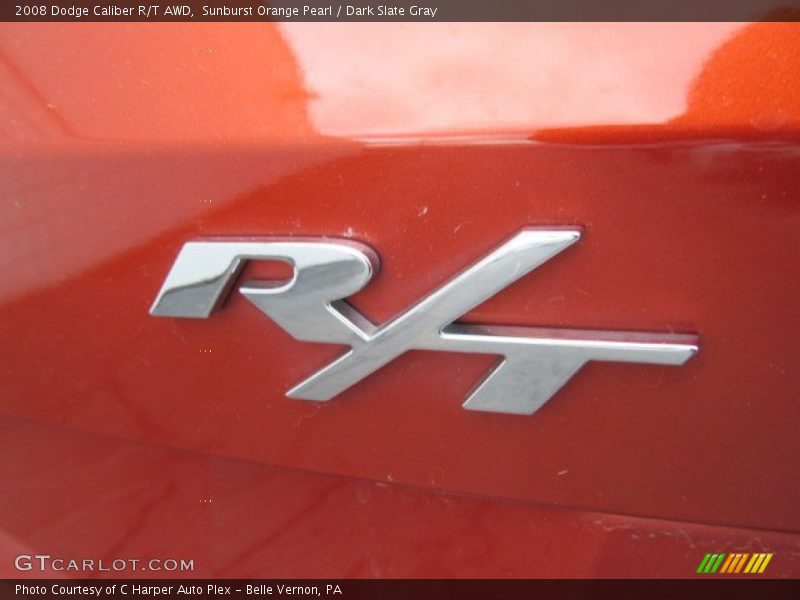 Sunburst Orange Pearl / Dark Slate Gray 2008 Dodge Caliber R/T AWD