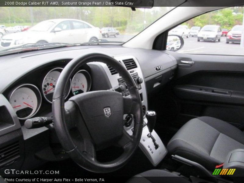 Sunburst Orange Pearl / Dark Slate Gray 2008 Dodge Caliber R/T AWD