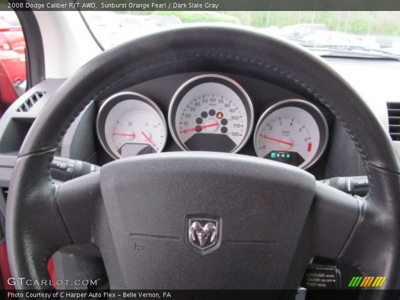 Sunburst Orange Pearl / Dark Slate Gray 2008 Dodge Caliber R/T AWD