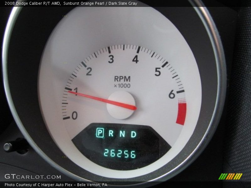 Sunburst Orange Pearl / Dark Slate Gray 2008 Dodge Caliber R/T AWD