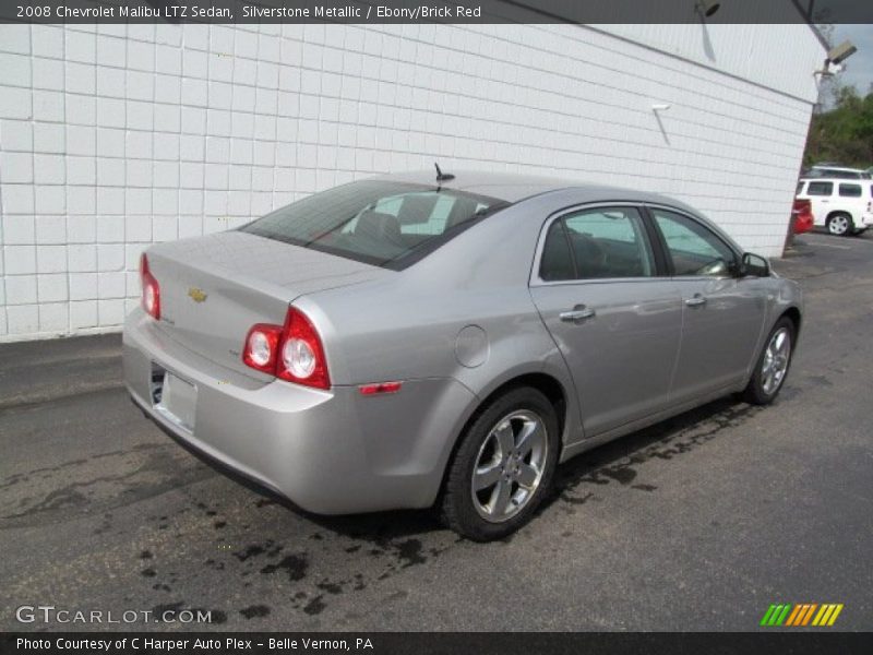 Silverstone Metallic / Ebony/Brick Red 2008 Chevrolet Malibu LTZ Sedan