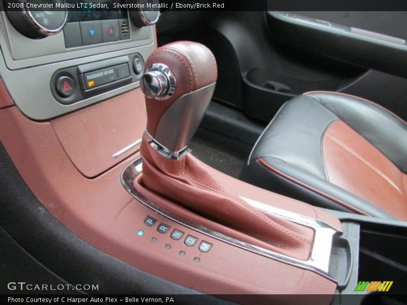 Silverstone Metallic / Ebony/Brick Red 2008 Chevrolet Malibu LTZ Sedan