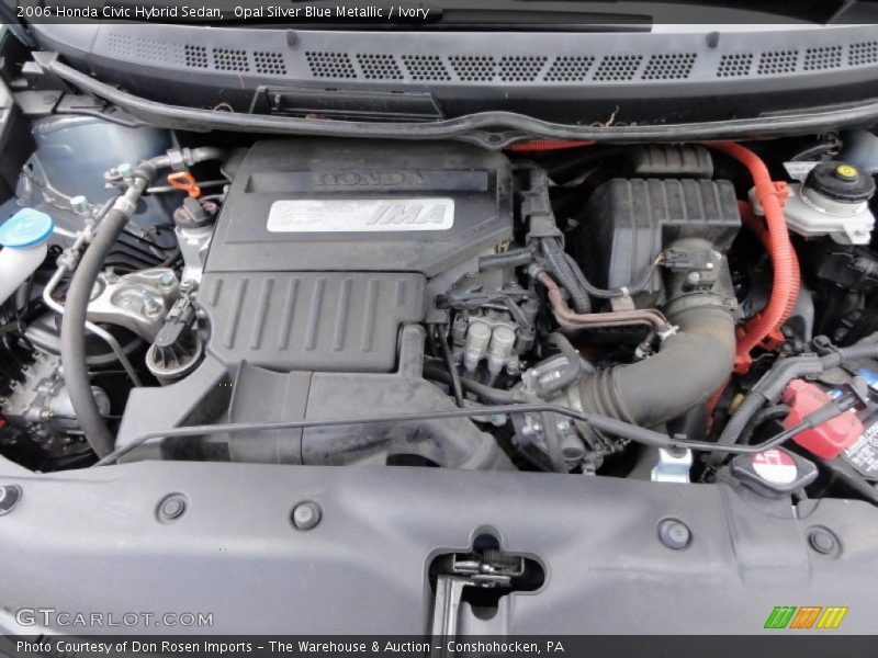 Opal Silver Blue Metallic / Ivory 2006 Honda Civic Hybrid Sedan