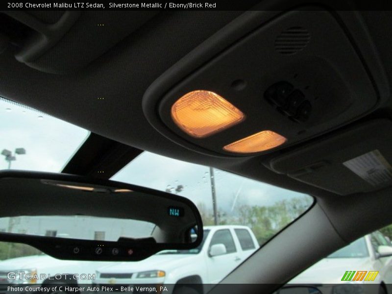 Silverstone Metallic / Ebony/Brick Red 2008 Chevrolet Malibu LTZ Sedan