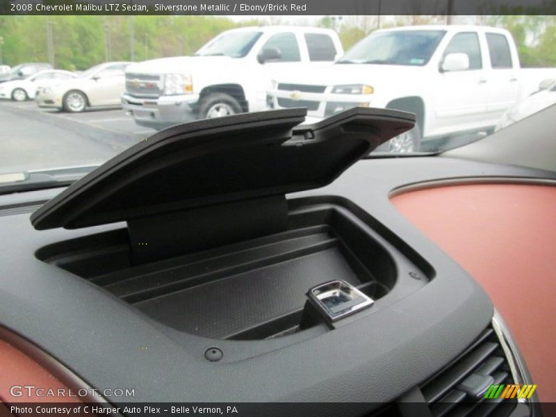 Silverstone Metallic / Ebony/Brick Red 2008 Chevrolet Malibu LTZ Sedan