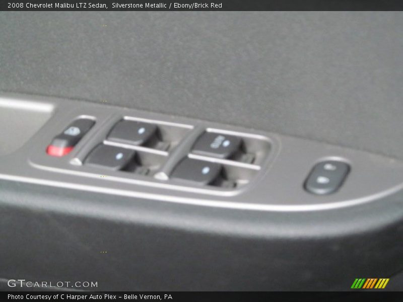 Silverstone Metallic / Ebony/Brick Red 2008 Chevrolet Malibu LTZ Sedan