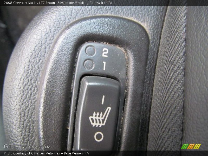 Silverstone Metallic / Ebony/Brick Red 2008 Chevrolet Malibu LTZ Sedan
