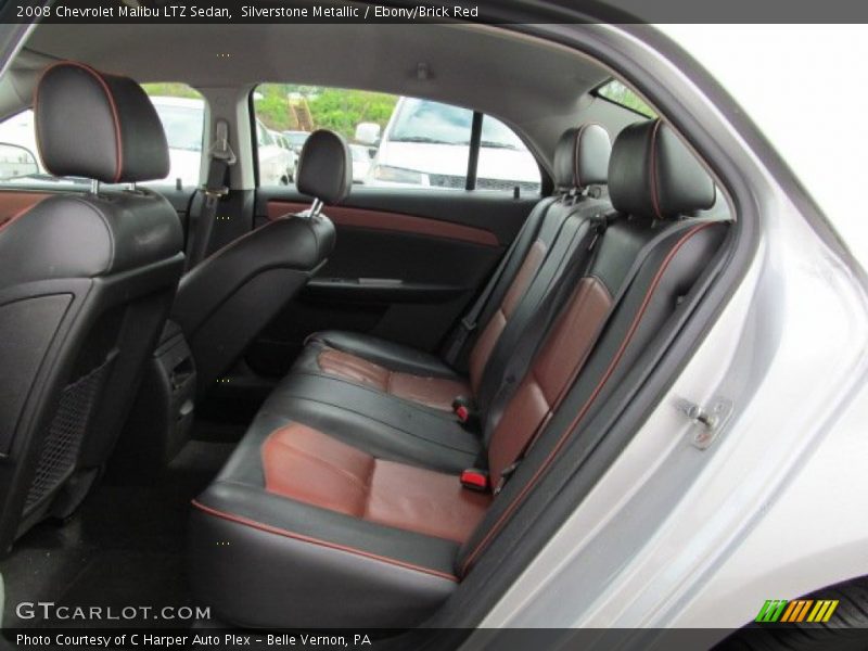 Silverstone Metallic / Ebony/Brick Red 2008 Chevrolet Malibu LTZ Sedan