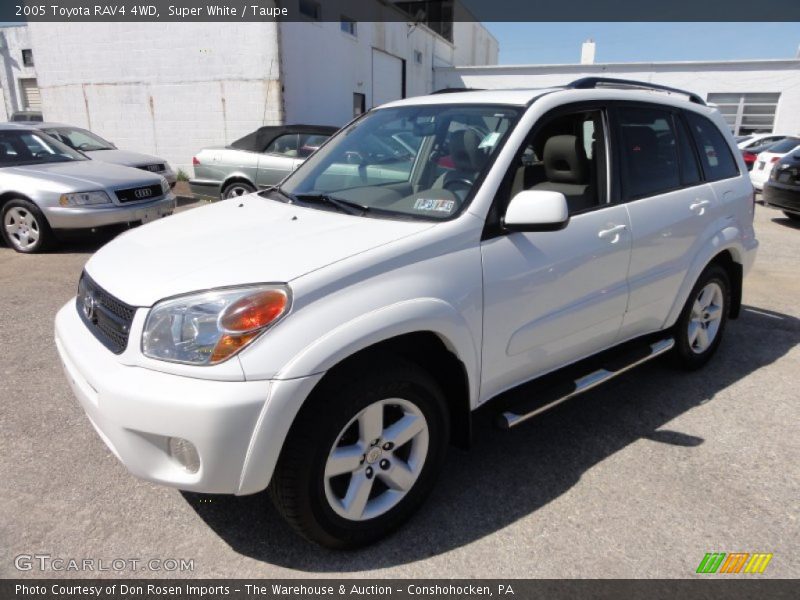 Super White / Taupe 2005 Toyota RAV4 4WD