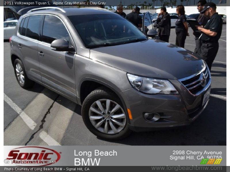 Alpine Gray Metallic / Clay Gray 2011 Volkswagen Tiguan S
