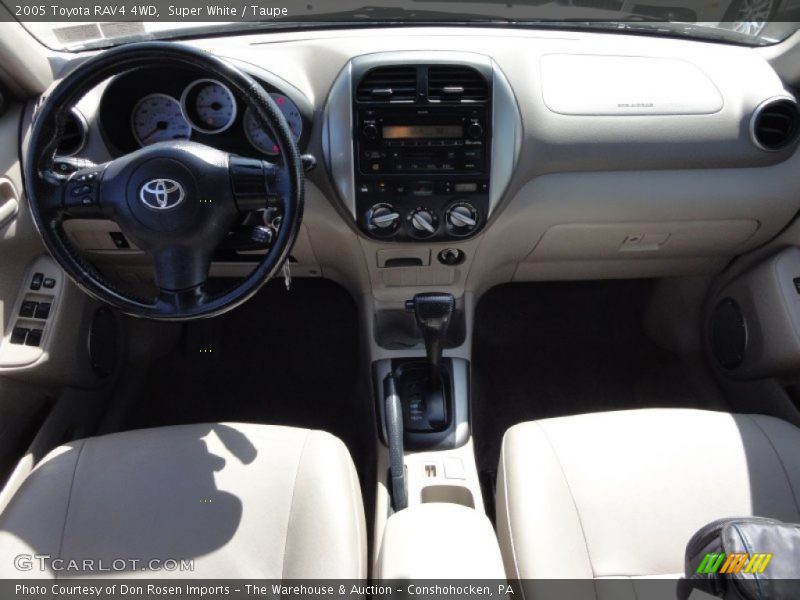 Super White / Taupe 2005 Toyota RAV4 4WD