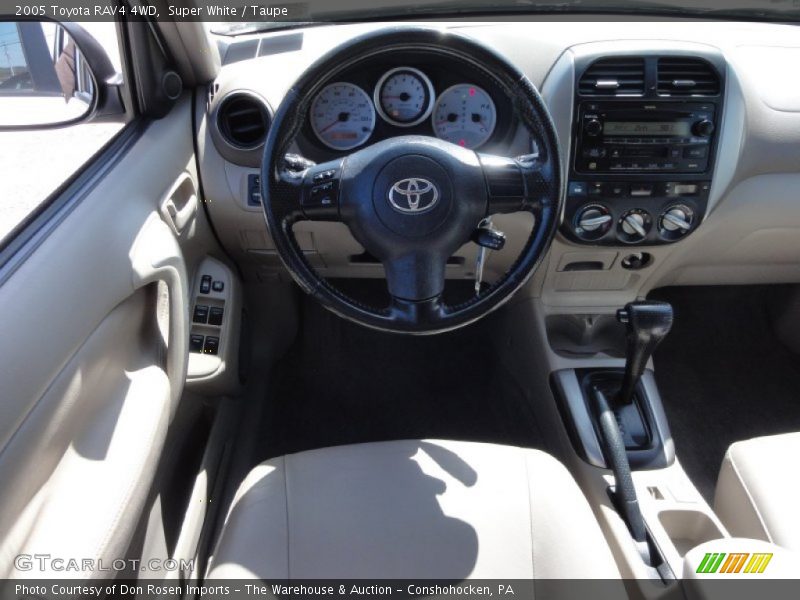 Super White / Taupe 2005 Toyota RAV4 4WD