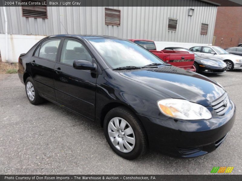 Black / Light Gray 2004 Toyota Corolla LE