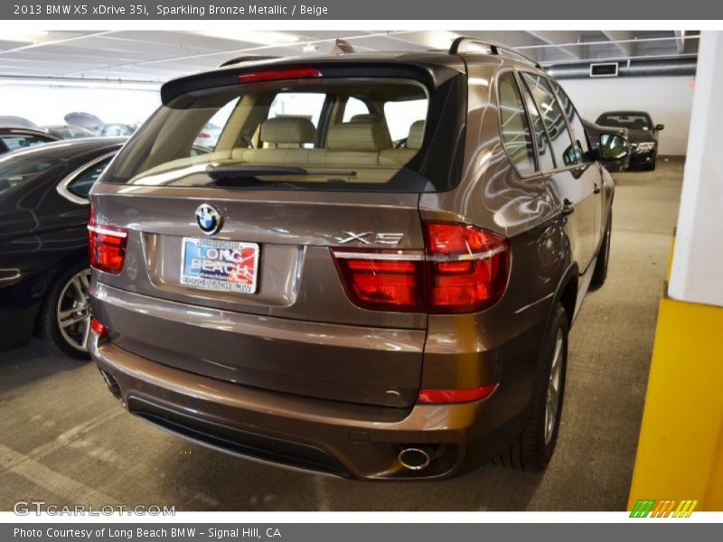 Sparkling Bronze Metallic / Beige 2013 BMW X5 xDrive 35i