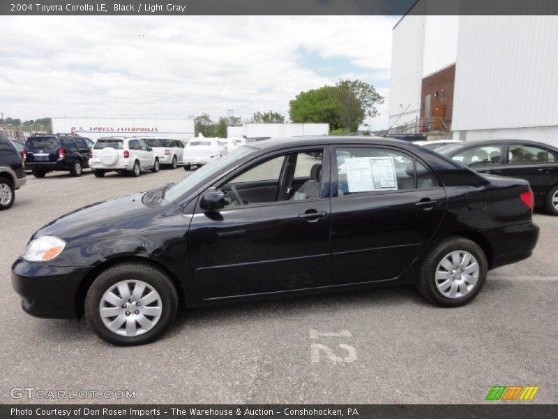 Black / Light Gray 2004 Toyota Corolla LE