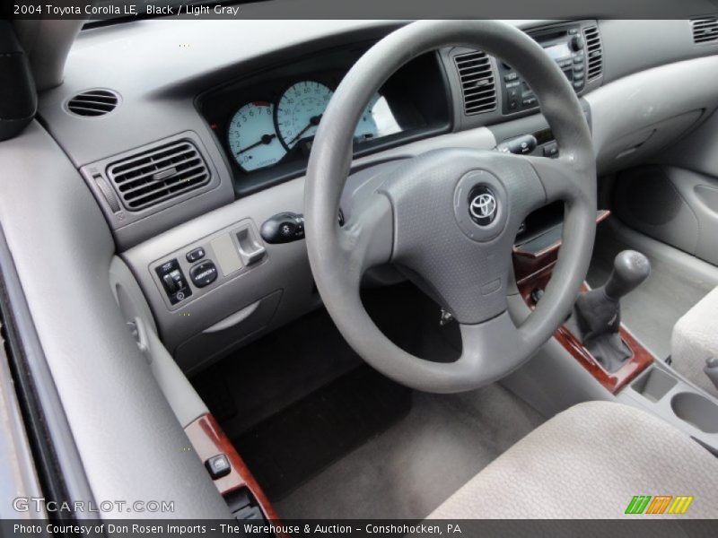 Black / Light Gray 2004 Toyota Corolla LE