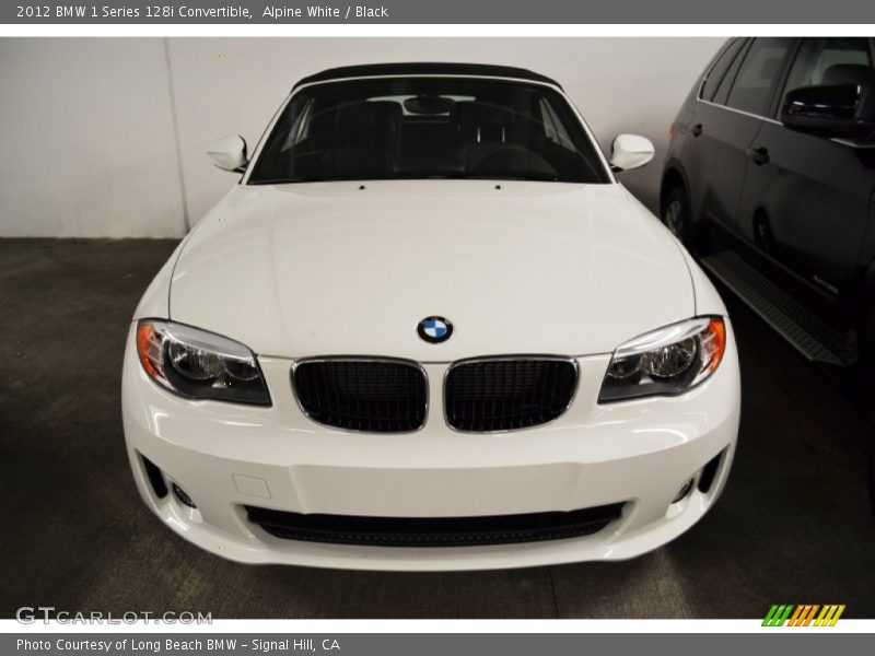 Alpine White / Black 2012 BMW 1 Series 128i Convertible
