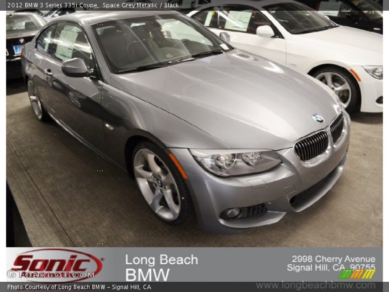 Space Grey Metallic / Black 2012 BMW 3 Series 335i Coupe